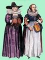 1640 г. Купеческие жены: английский и датский стиль